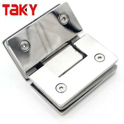 135 Degree Shower Screen Hinge with Square Glass Design and Self-Closing Function