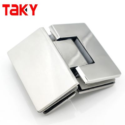 135 Degree Shower Screen Hinge with Square Glass Design and Self-Closing Function