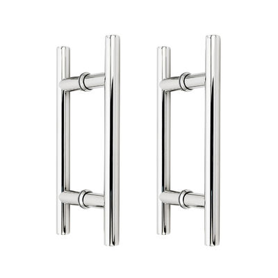 16&quot; Heavy Duty H Shape Sliding Door Handle for Double Sided Chrome Push Pull Doors