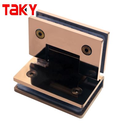 Hotel Bathroom Hinge 90 Degree Curved Surface Shower Door Hinge in Stainless Steel