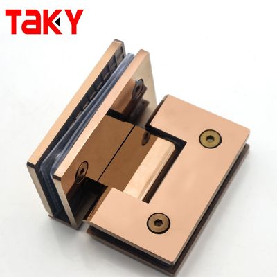 Hotel Bathroom Hinge 90 Degree Curved Surface Shower Door Hinge in Stainless Steel