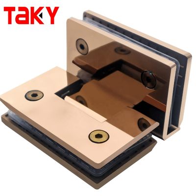Hotel Bathroom Hinge 90 Degree Curved Surface Shower Door Hinge in Stainless Steel