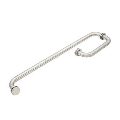 Hotel Silver Shower Enclosure Room Glass Door Back to Back Towel Bar Pull Handle