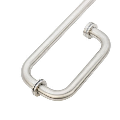Hotel Silver Shower Enclosure Room Glass Door Back to Back Towel Bar Pull Handle