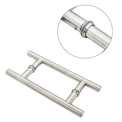 24 Inch Stainless Steel Tempered Glass Push Pull Handle for Door in Hotel Shower Room