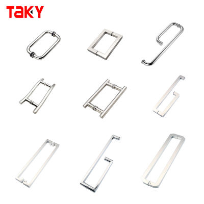 24 Inch Stainless Steel Tempered Glass Push Pull Handle for Door in Hotel Shower Room