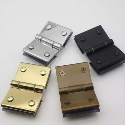 Frameless Square Shower Hinge in Stainless Steel for Polish Stain Black Glass Door