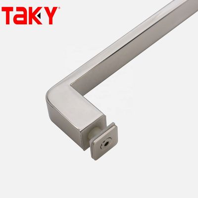 12mm Glass Thickness Stainless Steel Rectangular Tube Bar Glass Door Straight Single Sided Pull Handle