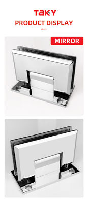 90 Degree Wall To Glass Shower Enclosure Screen Modern Design with Pivoted Door Hinges