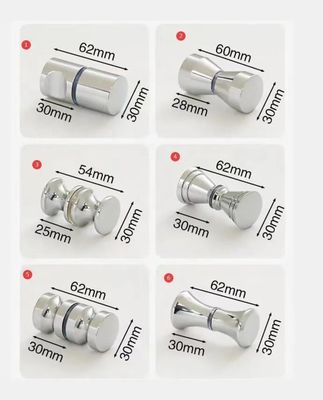 Manufacture Stainless Steel 304 Glass Door Knob Handle for Bathroom Shower Door