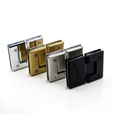 Upgrade Your Bathroom with 90*55mm Adjustable Function Shower Glass Hinge Wall to Wall
