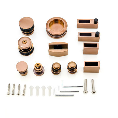 Sleek and Stylish Glass Door Hardware Kit for Modern Bathroom Sliding System