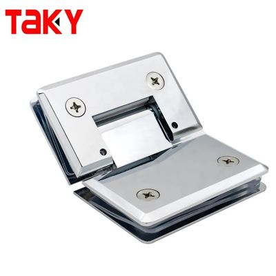 Secure Door Closure 8-12MM Glass Brushed Gold Shower Frameless Glass Door Pivot Hinge