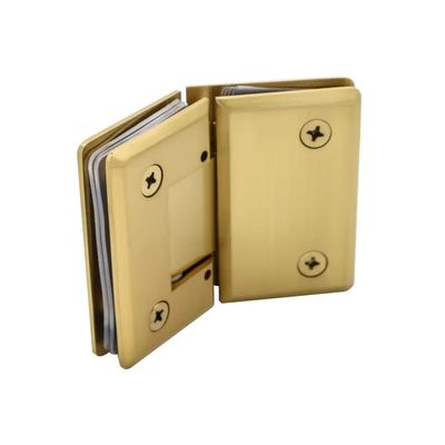 Secure Door Closure 8-12MM Glass Brushed Gold Shower Frameless Glass Door Pivot Hinge