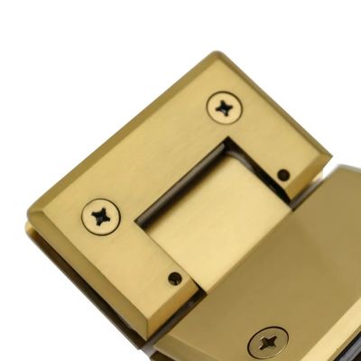 Secure Door Closure 8-12MM Glass Brushed Gold Shower Frameless Glass Door Pivot Hinge