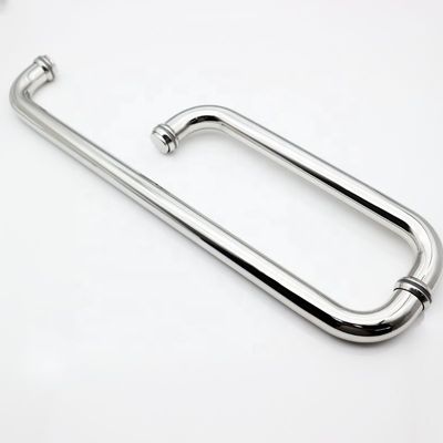 TK-C040 Round Stainless Steel Shower Room Glass Push Pull Handle with Polish Finish