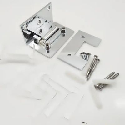 Solid Brass Off Set Bathroom Glass Door Clamp Shower Room Hinge for Fixed 10-12mm Glass