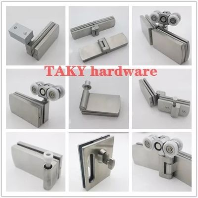 Zinc Alloy Glass Hardware Sliding Folding Frameless Glazing Systems Interior Bifold Door