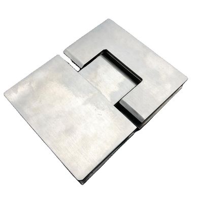 Stainless Steel 304 Door Window Hinges with Matt Black Finish 180 Degree Glass Clamp