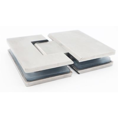 Stainless Steel 304 Door Window Hinges with Matt Black Finish 180 Degree Glass Clamp