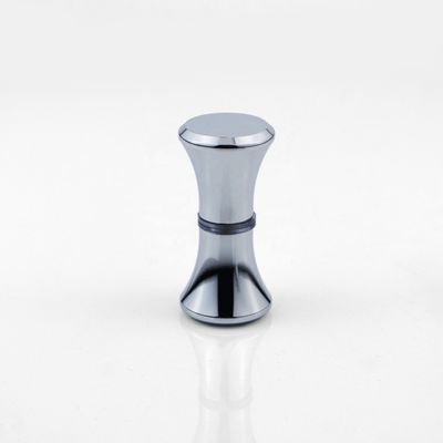 Bathroom Shower Room Sliding Door Handle Silver Glass Door Double Hole Knob in Design