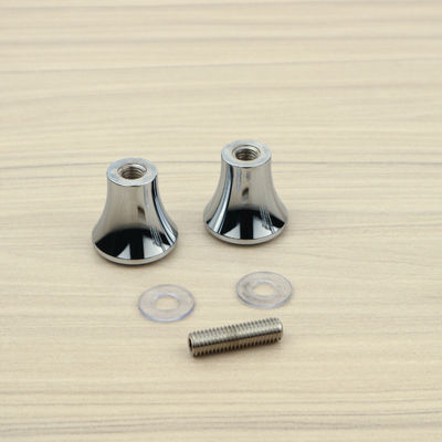 Bathroom Shower Room Sliding Door Handle Silver Glass Door Double Hole Knob in Design