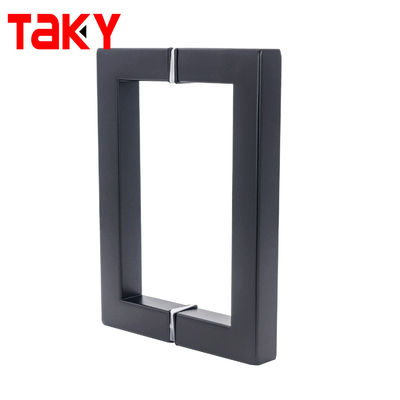 Matt Black Stain Back To Back Sliding Shower Glass Door Square Pull Handle 6 8 Inches