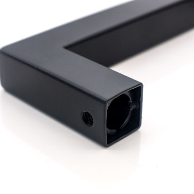Matt Black Stain Back To Back Sliding Shower Glass Door Square Pull Handle 6 8 Inches
