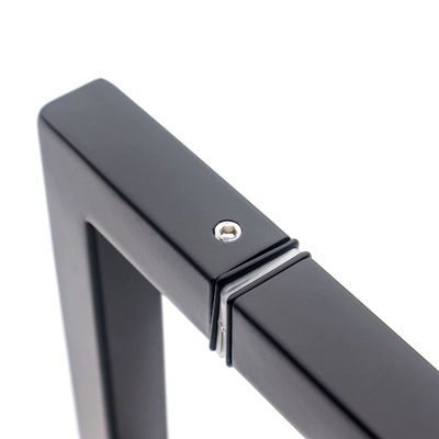 Matt Black Stain Back To Back Sliding Shower Glass Door Square Pull Handle 6 8 Inches