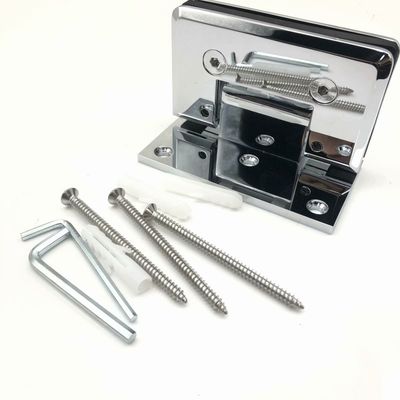 Bathroom Stainless Steel Glass Door Clip Hinge for 5-8mm Fixed Glass in Shower Room