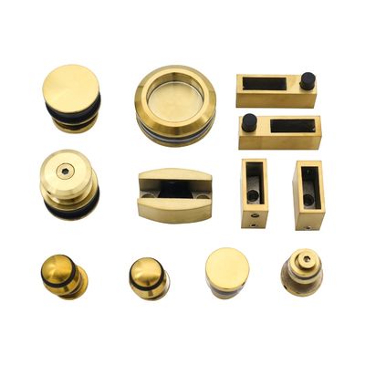 304 Stainless Steel Frameless Sliding Door Hardware for Square Tempered Glass Doors