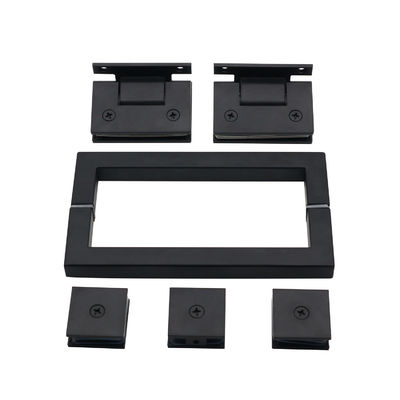 Glass Door Pull Handle Set For Door With Door Window Handles And Square Glass Clamps