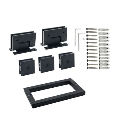 Glass Door Pull Handle Set For Door With Door Window Handles And Square Glass Clamps