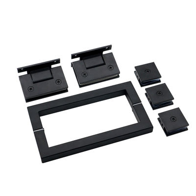 Glass Door Pull Handle Set For Door With Door Window Handles And Square Glass Clamps