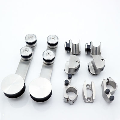 Sliding Shower Room Glass Door Accessories System Hardware Set in Silver/Black/Golden