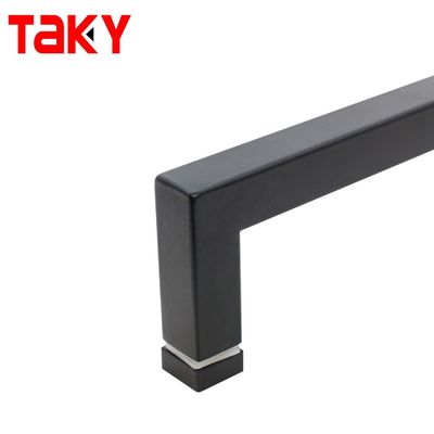 8-12mm Door Thickness Stainless Steel Square Shower Door Handle with Handle