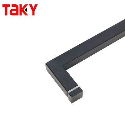 8-12mm Door Thickness Stainless Steel Square Shower Door Handle with Handle