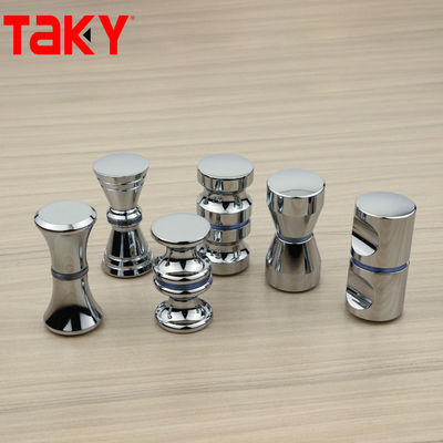 Modern Bathroom Hardware Brass Pull Glass Door Handle And Knob With Customized Design