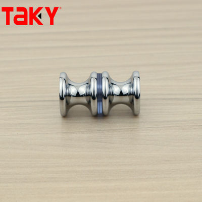 Customized Door Glass Shower Flush Round Door Knob Double Sided Bathroom Shower Door Handle