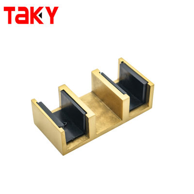 Modern Design Double Pipe Bar Frameless Ss304 8-12mm Shower Sliding Door Fittings