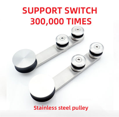 Ceramic Tray Round Track Shower Sliding Glass Door Hardware for Frameless Enclosure