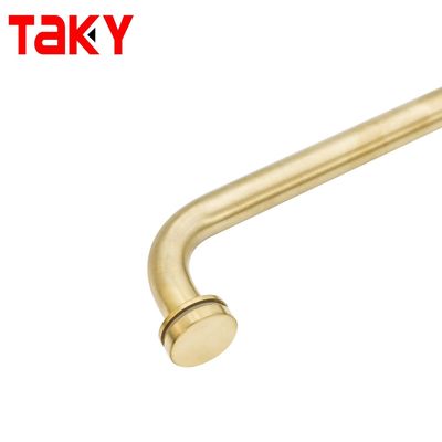 Hotel Bathroom Glass Door Handle Golden Door Pull Handle for Shower Room Bathroom