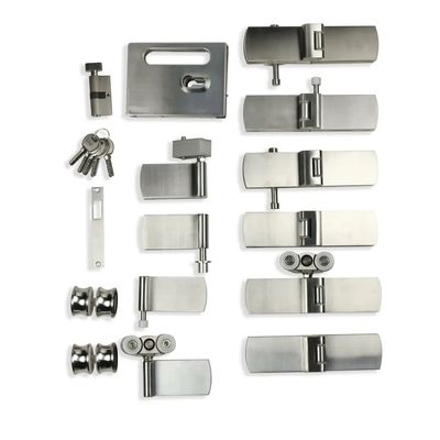 Satin/Polish Finish Folding Glass Sliding Door for Office Glass Partition Hardware