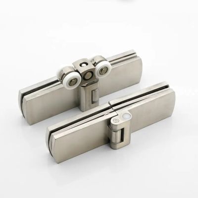 Satin/Polish Finish Folding Glass Sliding Door for Office Glass Partition Hardware