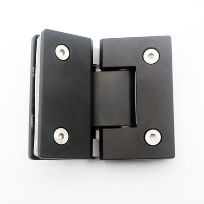 Stainless Steel Glass Shower Cabin Hinge Black Color 180 Degree For Shower Enclosure