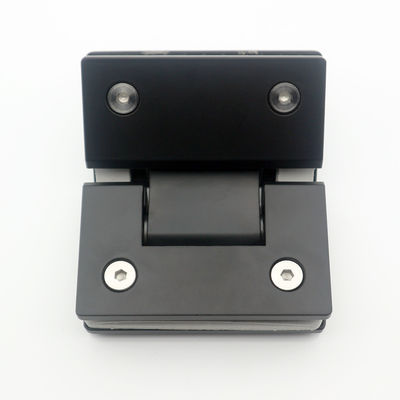 Stainless Steel Glass Shower Cabin Hinge Black Color 180 Degree For Shower Enclosure
