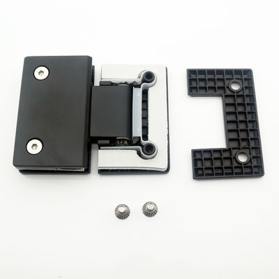 Stainless Steel Glass Shower Cabin Hinge Black Color 180 Degree For Shower Enclosure