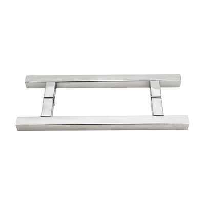 Shower Door Knobs with Polish Finish Vertical Stainless Steel Pull Handle and SS 304