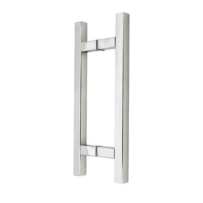 Shower Door Knobs with Polish Finish Vertical Stainless Steel Pull Handle and SS 304