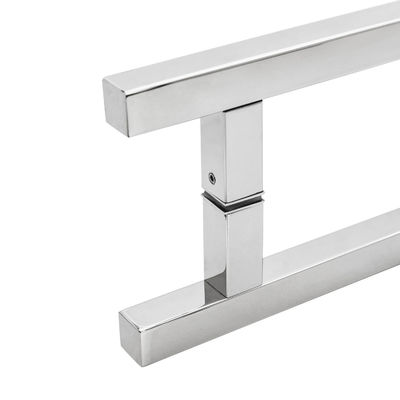 Shower Door Knobs with Polish Finish Vertical Stainless Steel Pull Handle and SS 304